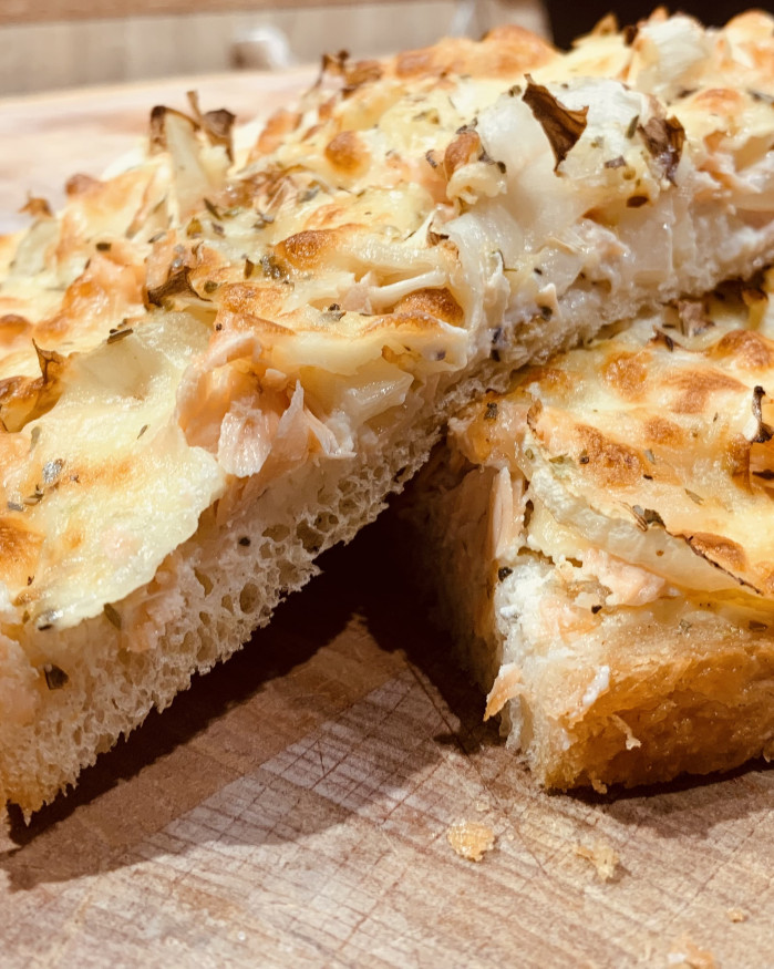 Bruschetta au saumon
