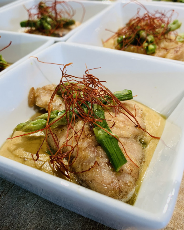 Cassolette de ris de veau sauce Argenteuil