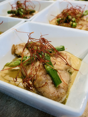 Cassolette de ris de veau sauce Argenteuil
